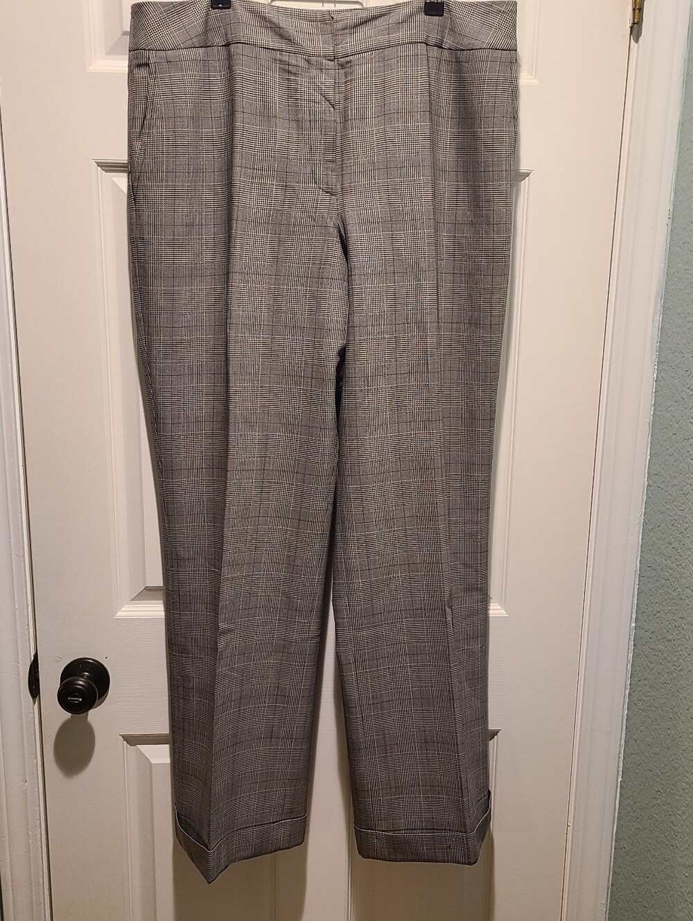 Talbots Stretch Wool Wide-Leg Trousers